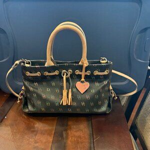New Doony & Burke Leather Crossbody Tassel Purse